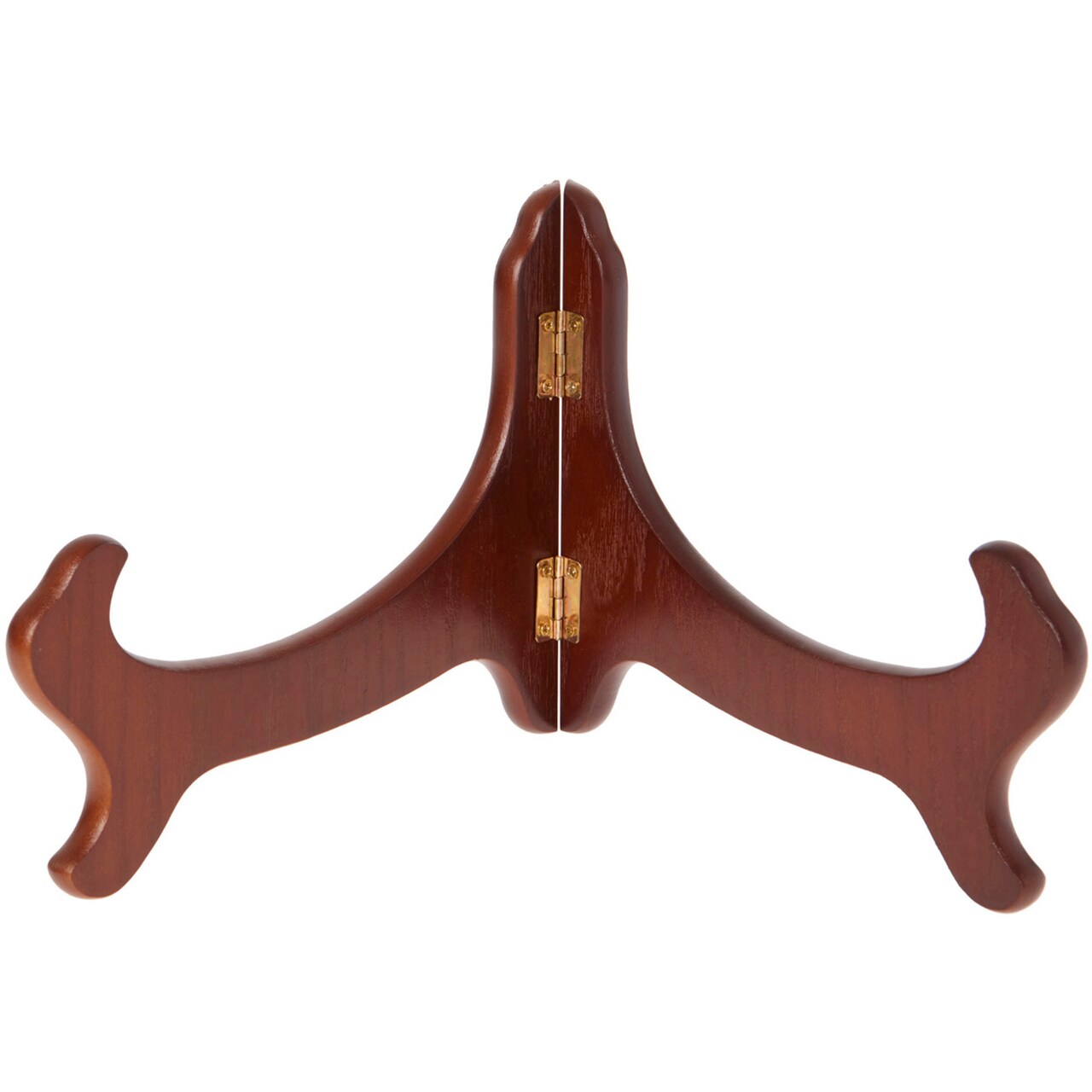 Bard's Hinged Walnut MDF Bowl Stand, 6.5" H x 10.625" W x 7.25" D (For 11" - 12" Bowls)